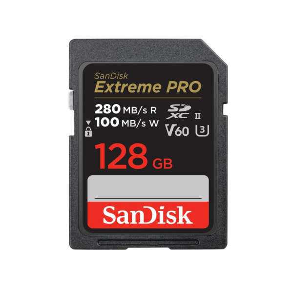 280mb/s V60 128Gb Tarjeta SanDisk Extreme PRO SDHC y SDXC UHS-II