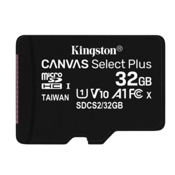 Memoria Microsd 32GB Kingston Original Canvas Select clase 10